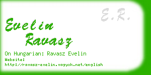 evelin ravasz business card